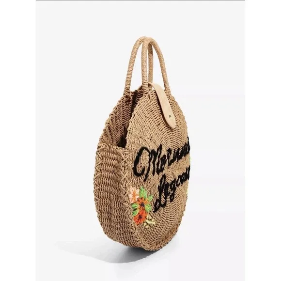 Loungefly Disney Peter Pan Mermaid Lagoon Jute Circle Tote (Box Lunch Exclusive) - Picture 2 of 3